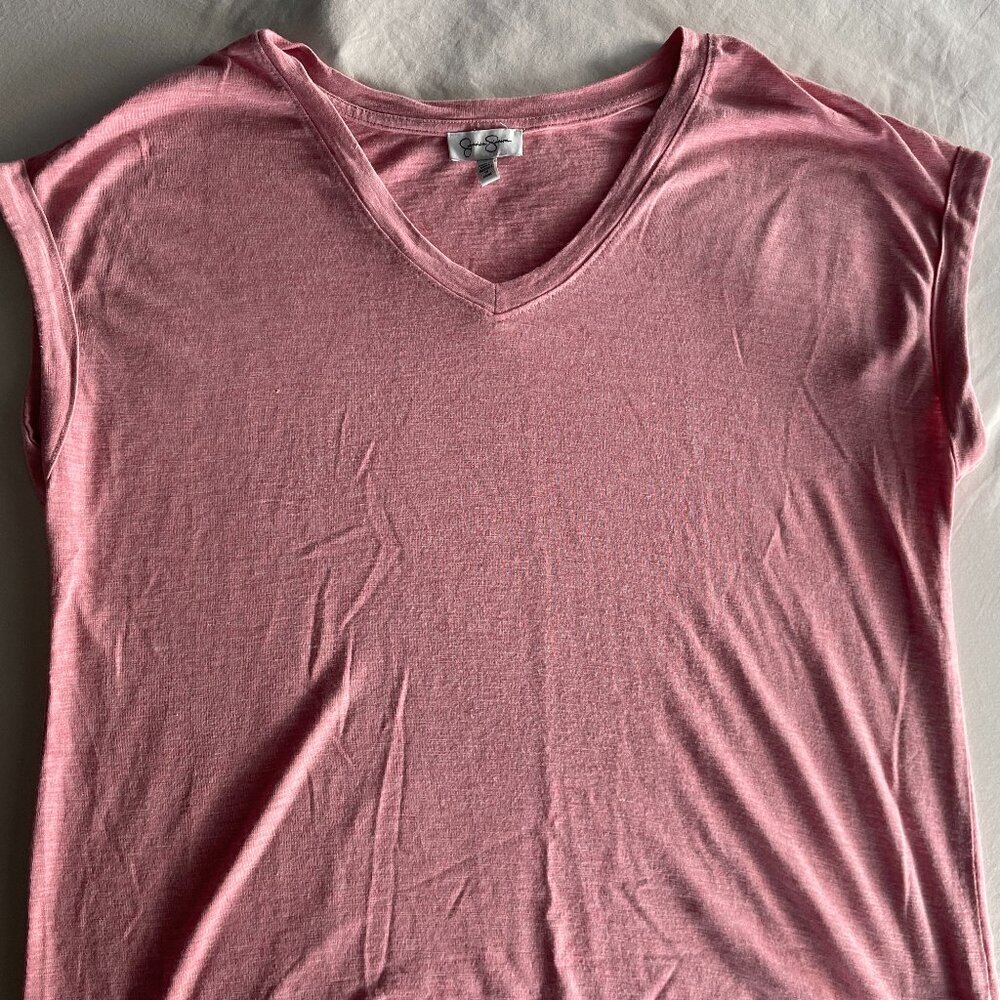 Jessica Simpson Pink Cotton Tank Top – Size L (Like New)